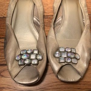 Rhinestone stretchy flats a.n.a